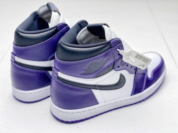 AIR JORDAN RETRO 1 HIGH OG ‘COURT PURPLE’ SNEAKERS REPLICA - Image 3