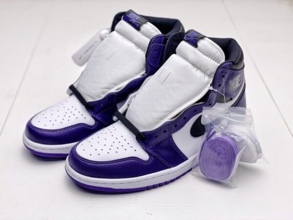 AIR JORDAN RETRO 1 HIGH OG ‘COURT PURPLE’ SNEAKERS REPLICA - Image 5