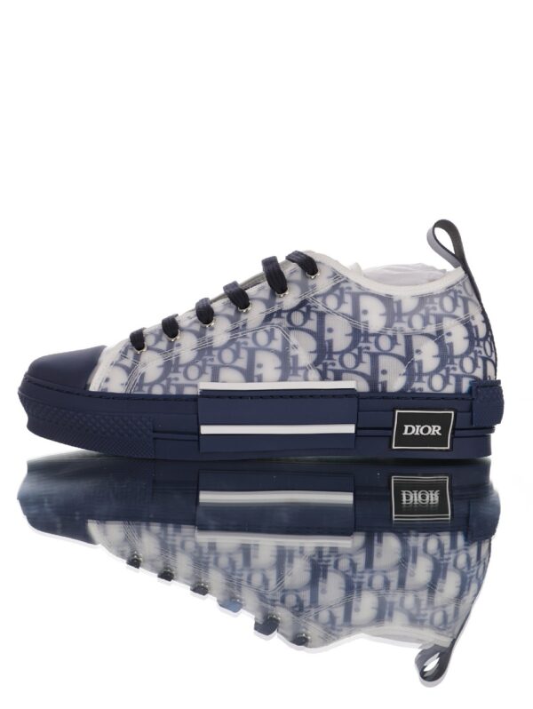 DIOR B23 OBLIQUE LOW TOP SNEAKERS-BLUE REPLICA