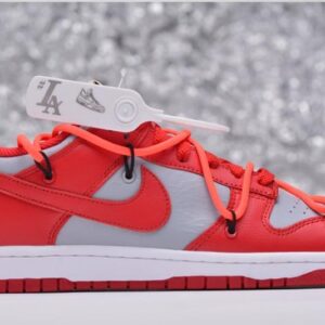 UNAUTHORIZED AUTHENTIC NIKE DUNK LOW OFF-WHITE UNIVERSITY RED