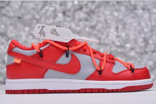 UNAUTHORIZED AUTHENTIC NIKE DUNK LOW OFF-WHITE UNIVERSITY RED