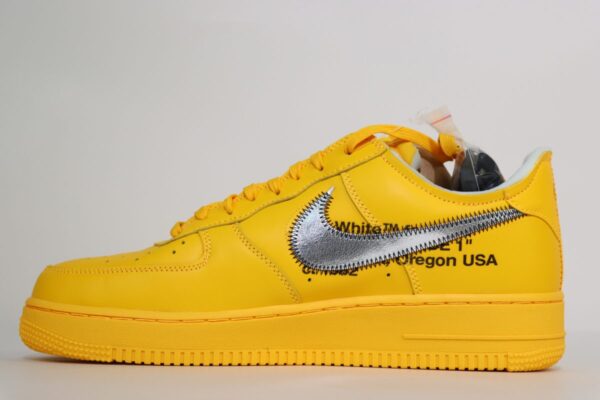 Off-White x Nk Air Force 1 “University Gold” Replica - Image 3