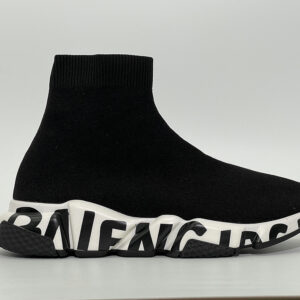 Balenciaga Speed Graffiti Trainers Black White