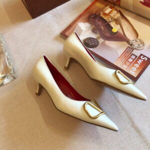 VALENTINO GARAVANI VLOGO CALFSKIN PUMP 45 MM