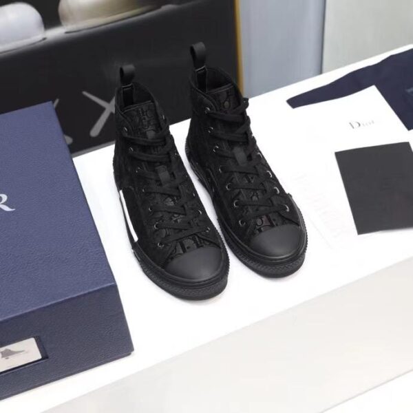 BLACK CHRISTIAN DIOR HIGH TOP SNEAKER - Image 4