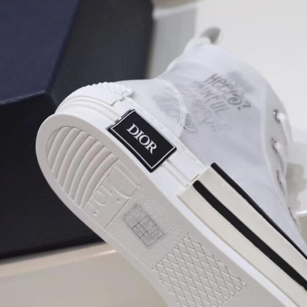 WHITE CHRISTIAN DIOR HIGH TOP SNEAKER - Image 9