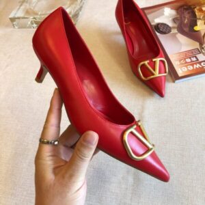 VALENTINO GARAVANI VLOGO CALFSKIN PUMP 45 MM