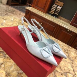 VALENTINO VLOGO CALFSKIN SLINGBACK PUMP 40 MM