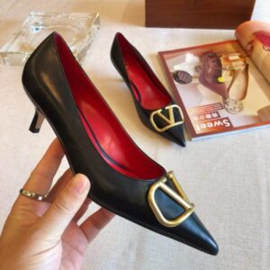 VALENTINO GARAVANI VLOGO CALFSKIN PUMP 45 MM