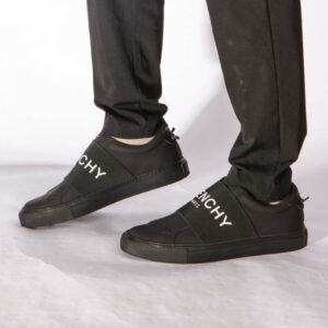 Replica Givenchy Logo Strap Sneaker in Black