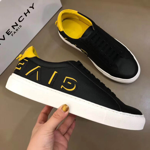 Replica Givenchy Low Sneakers in Yellow Leather