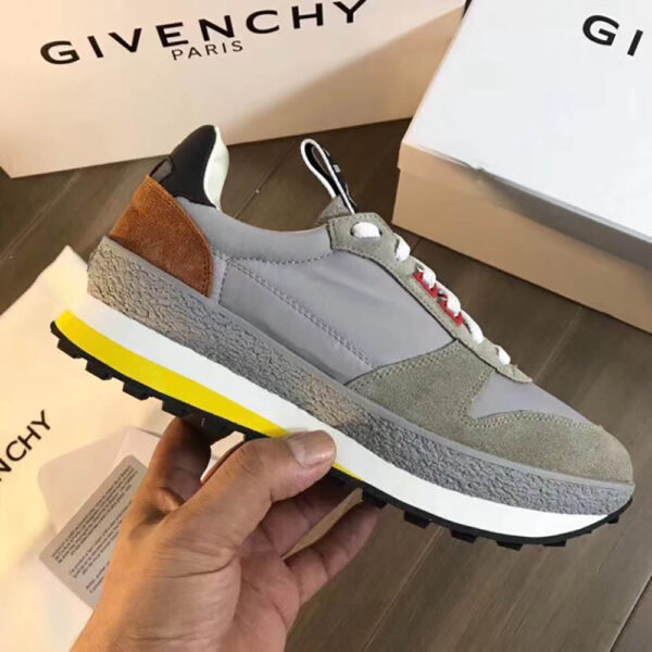 Replica Givenchy TR3 Runners in Grey/Neon Yellow
