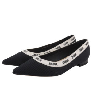 Christian Dior J’adior Embroidered Ballet Flat Black