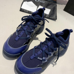 Christian Dior Indigo Blue D-Connect Neoprene Sneaker Dark Blue