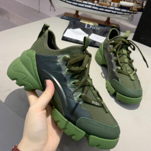 Christian Dior Indigo Blue D-Connect Neoprene Sneaker Dark Green