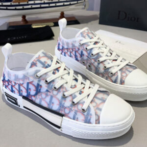 ChristIan Dior B23 Low-Top Sneaker In Blue Dior Oblique Purple