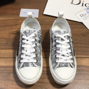 ChristIan Dior B23 Low-Top Sneaker In Blue Dior Oblique White