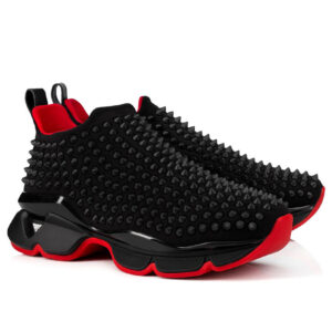 Christian Louboutin Men’s Spike Sock Donna Neoprene Sneakers