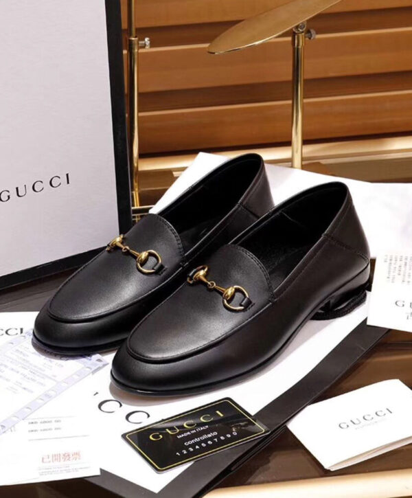 Gucci Women’s Leather Horsebit loafer 414998 Black