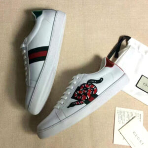Gucci Ace Embroidered Low-top Unisex Sneaker 456230 White