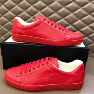 Gucci Unisex Ace sneaker with Interlocking G Red