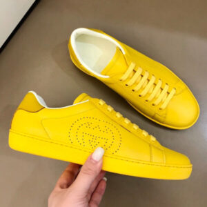Gucci Unisex Ace sneaker with Interlocking G Yellow