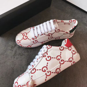 Gucci Unisex Ace sneaker with GG print 498216 White