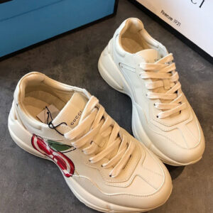 Gucci Unisex Rhyton GG apple sneaker 609343 Cream