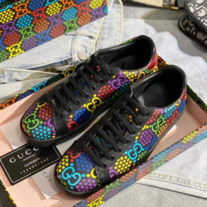 Gucci Unisex GG Psychedelic Ace Sneaker 610086 Black