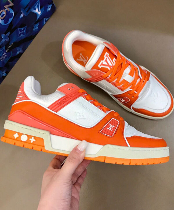 Louis Vuitton Men’s LV Trainer Sneaker Orange
