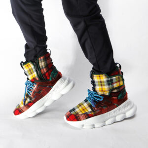 Replica Versace Chainz Reaction High-top Sneakers Boots (Multi-color)