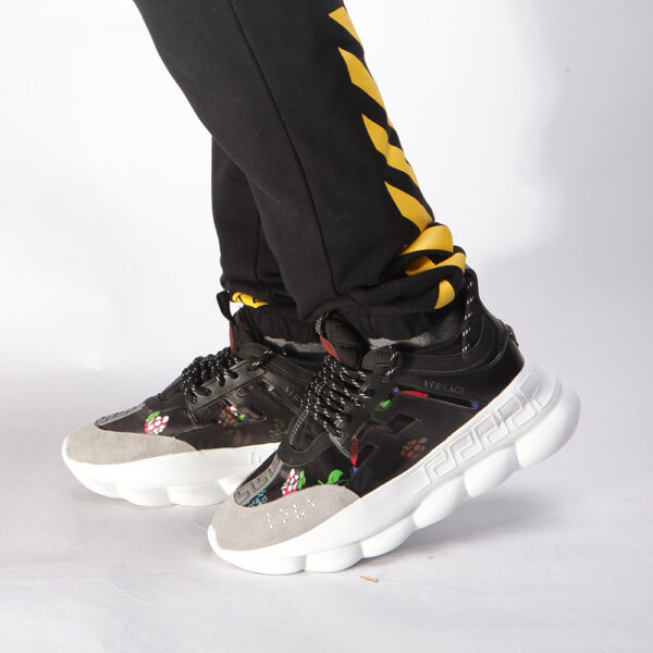 Replica Versace x The 2 Chainz “Chainz Reaction” Sneakers(Black&Grey) - Image 3