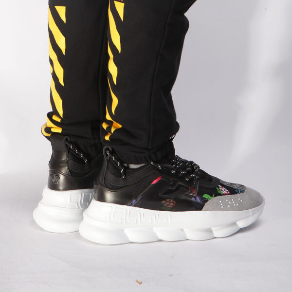 Replica Versace x The 2 Chainz “Chainz Reaction” Sneakers(Black&Grey)