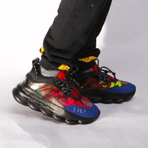 Replica Versace x The 2 Chainz “Chainz Reaction” Sneakers(Blue&Black)