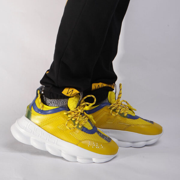 Replica Versace x The 2 Chainz “Chainz Reaction” Sneakers(Yellow) - Image 2