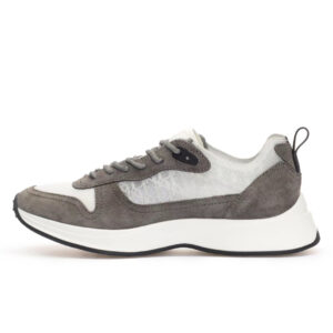 B25 Runner Sneaker in Oblique Gray Suede