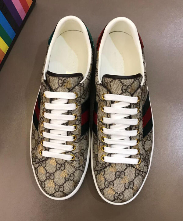 Gucci Unisex Ace GG Supreme bees sneaker 548950 Coffee