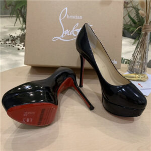 christian louboutin red bottoms heels black