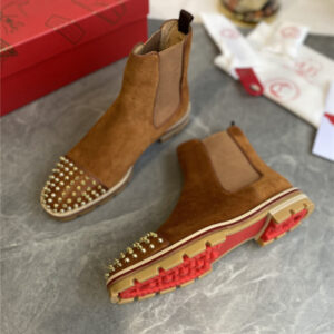 christian louboutin red bottoms boots womens